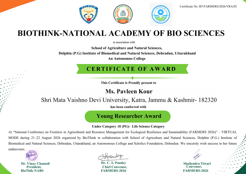 Ms. Palveen Kour Certificate 1 001